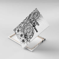 Ia Orana Tahiti Personalised Canvas Wall Art French Polynesia Hook Tattoo Special White Color LT9