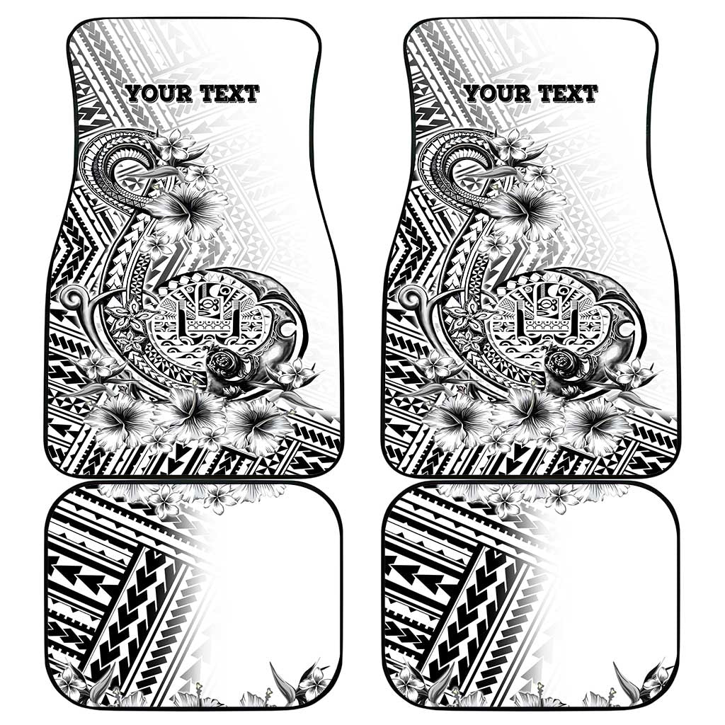Ia Orana Tahiti Personalised Car Mats French Polynesia Hook Tattoo Special White Color LT9