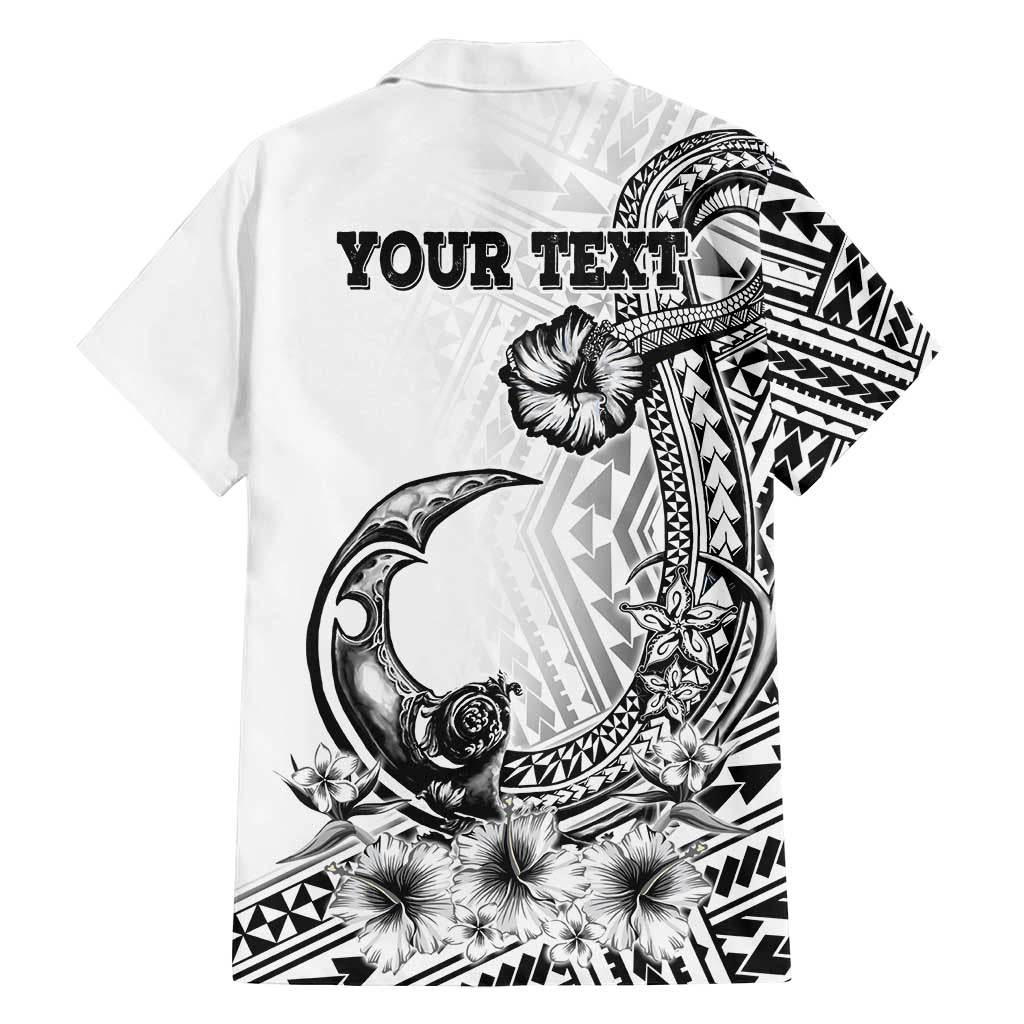 Ia Orana Tahiti Personalised Family Matching Tank Maxi Dress and Hawaiian Shirt French Polynesia Hook Tattoo Special White Color LT9 - Polynesian Pride