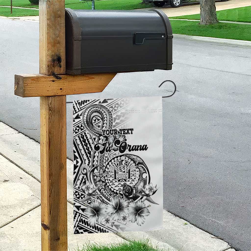 Ia Orana Tahiti Personalised Garden Flag French Polynesia Hook Tattoo Special White Color LT9