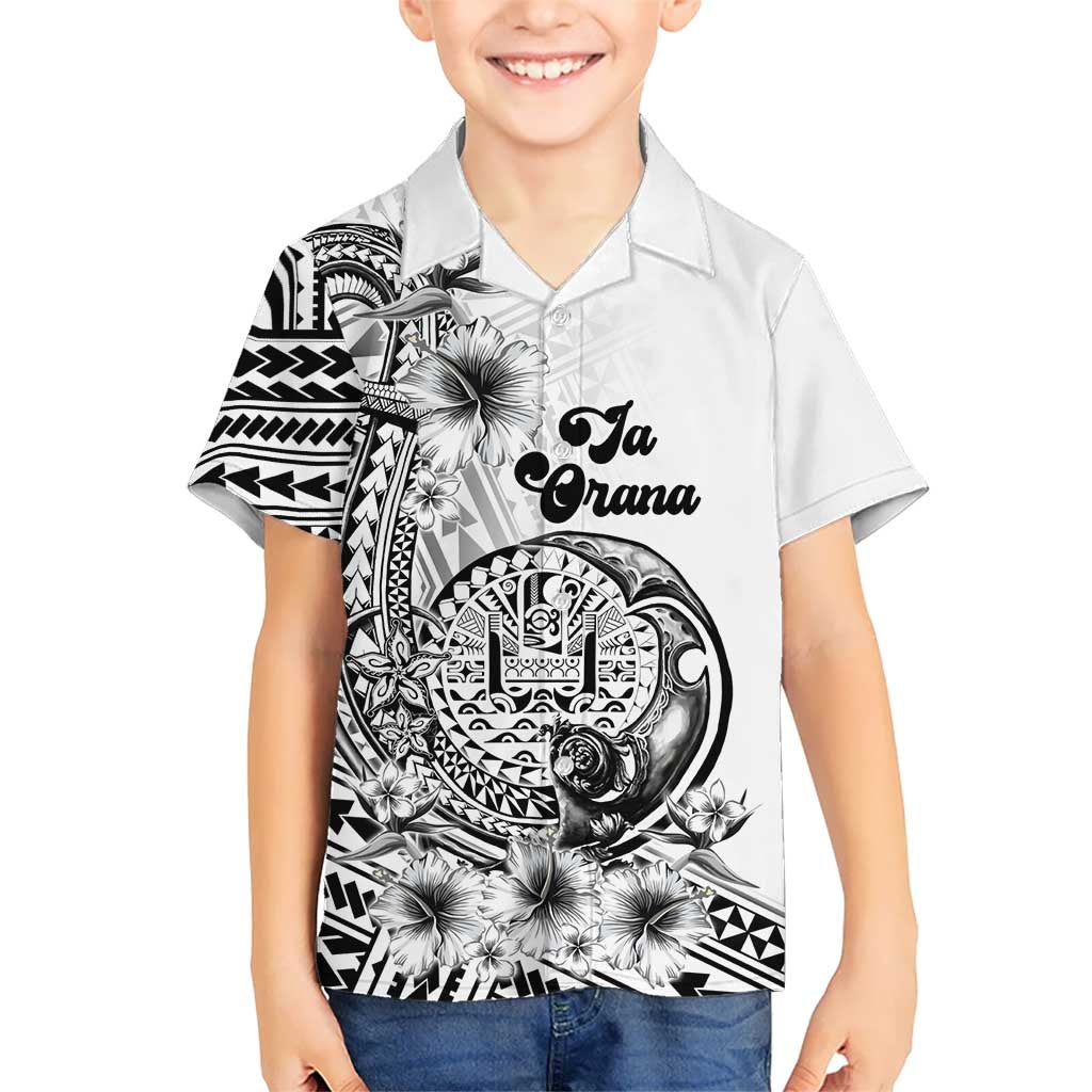 Ia Orana Tahiti Personalised Hawaiian Shirt French Polynesia Hook Tattoo Special White Color LT9 - Polynesian Pride