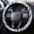 La Orana Tahiti Personalised Steering Wheel Cover French Polynesia Hook Tattoo Special White Color LT9 - Polynesian Pride