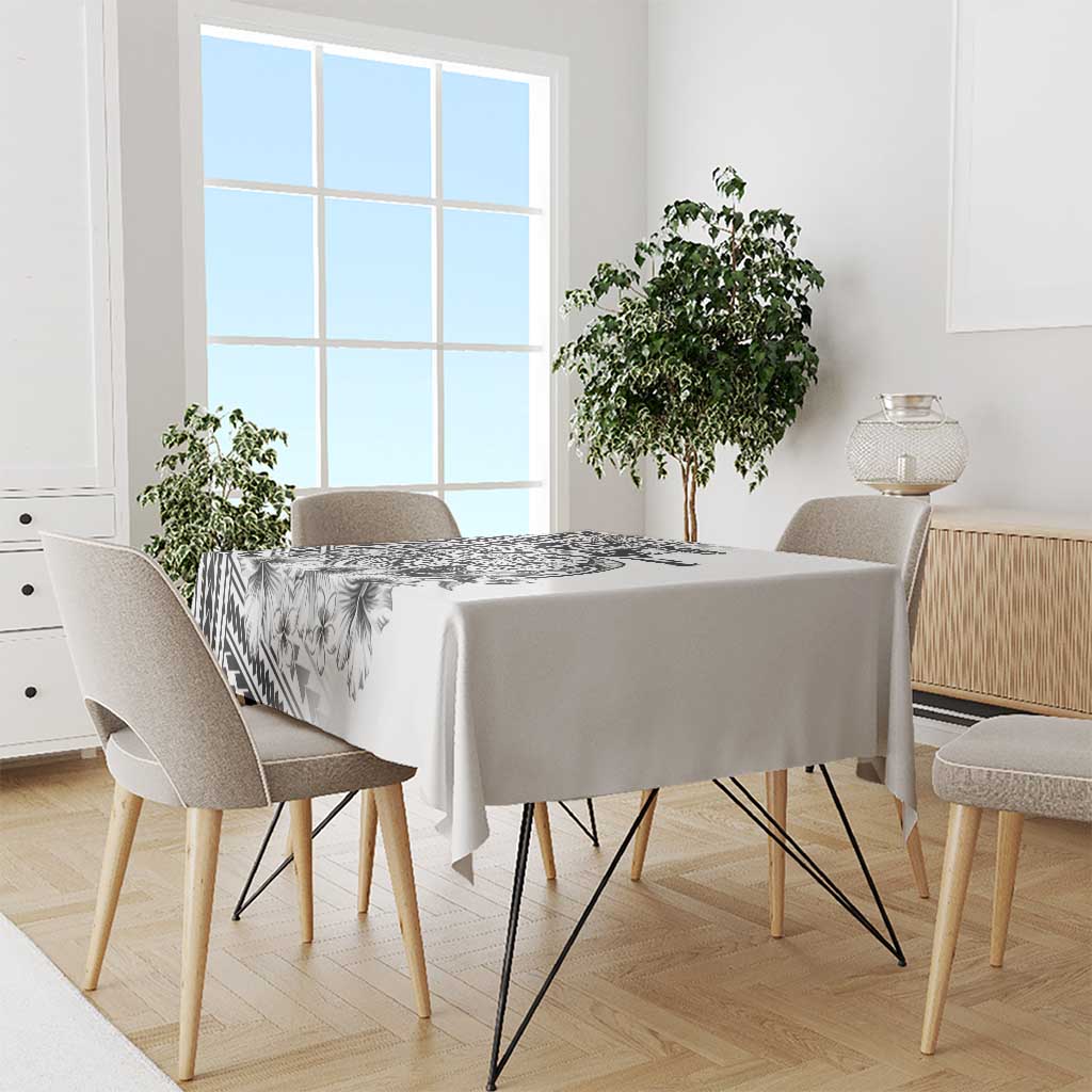 Ia Orana Tahiti Personalised Tablecloth French Polynesia Hook Tattoo Special White Color LT9