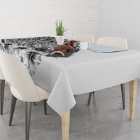 Ia Orana Tahiti Personalised Tablecloth French Polynesia Hook Tattoo Special White Color LT9