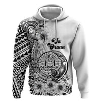 Ia Orana Tahiti Personalised Zip Hoodie French Polynesia Hook Tattoo Special White Color LT9