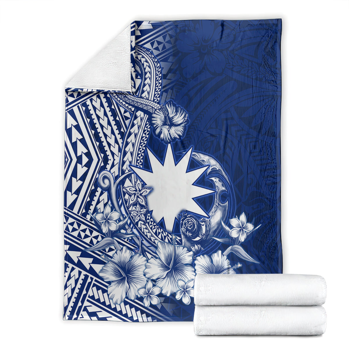 Nauru Independence Personalised Blanket Naoero Hook Tattoo Special Polynesian Pattern LT9 - Polynesian Pride