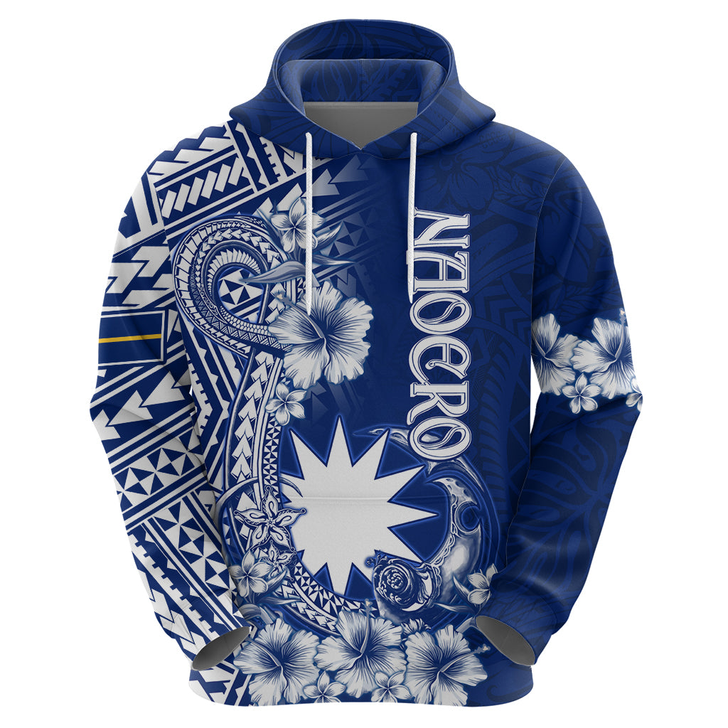 Nauru Independence Personalised Hoodie Naoero Hook Tattoo Special Polynesian Pattern LT9 - Polynesian Pride