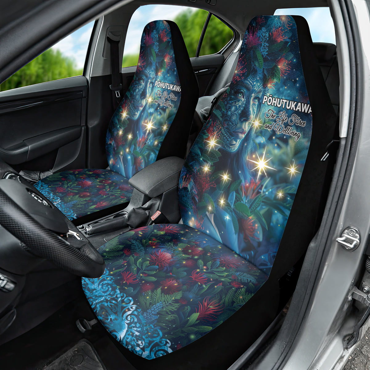 New Zealand Matariki Pohutukawa Car Seat Cover Te Mauri te Ora LT9 - Polynesian Pride