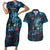 New Zealand Matariki Pohutukawa Couples Matching Short Sleeve Bodycon Dress and Hawaiian Shirt Te Mauri te Ora