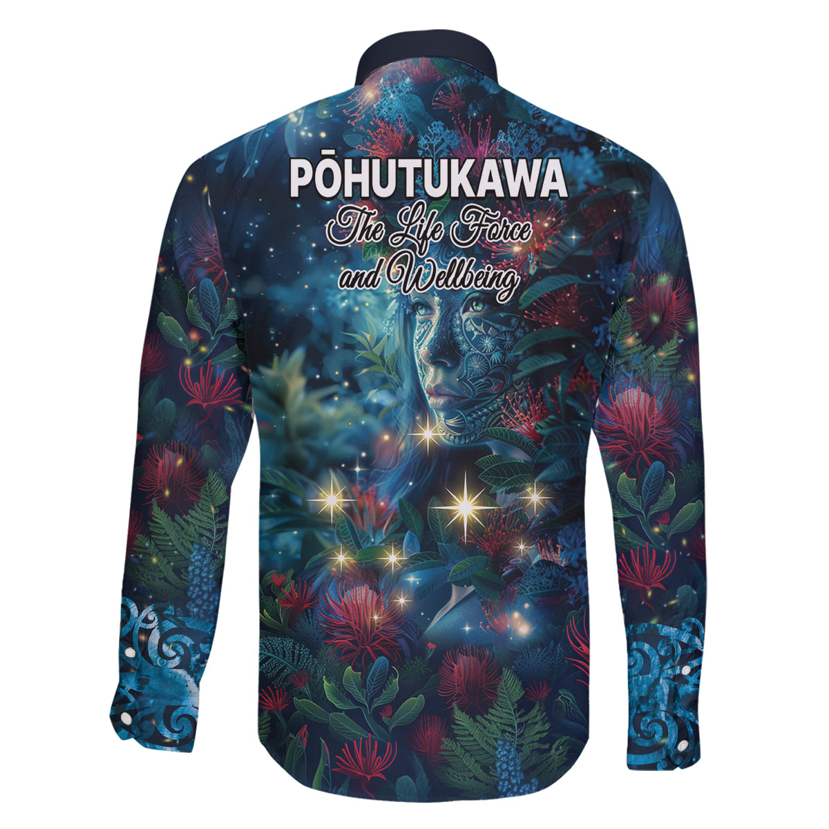 New Zealand Matariki Pohutukawa Family Matching Off Shoulder Short Dress and Hawaiian Shirt Te Mauri te Ora LT9 - Polynesian Pride