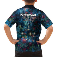New Zealand Matariki Pohutukawa Kid Hawaiian Shirt Te Mauri te Ora LT9 - Polynesian Pride
