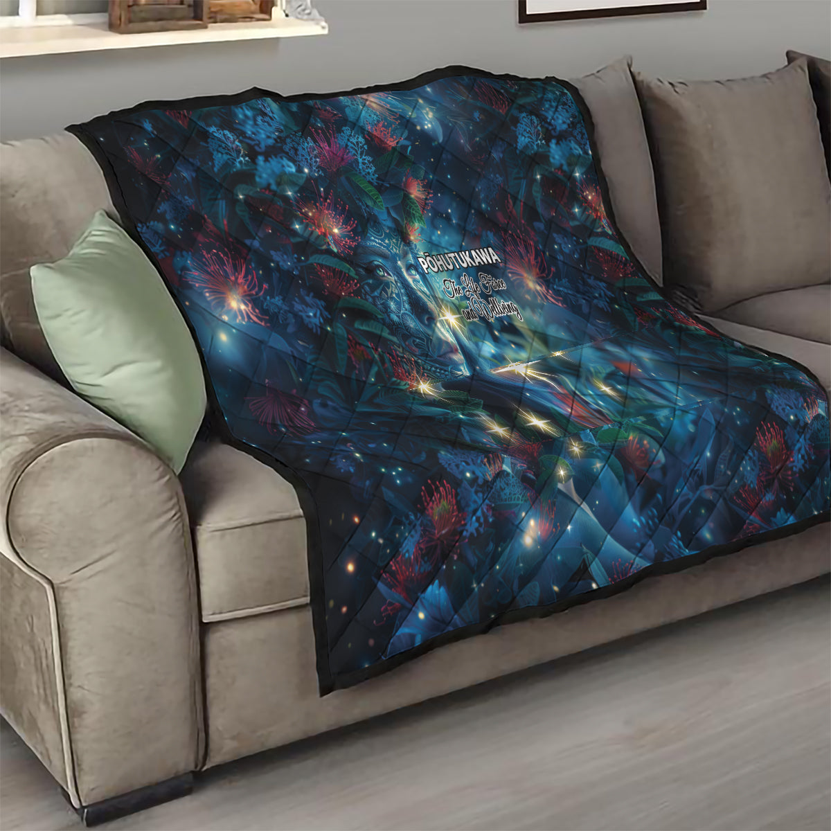 New Zealand Matariki Pohutukawa Quilt Te Mauri te Ora