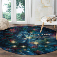 New Zealand Matariki Pohutukawa Round Carpet Te Mauri te Ora LT9 - Polynesian Pride
