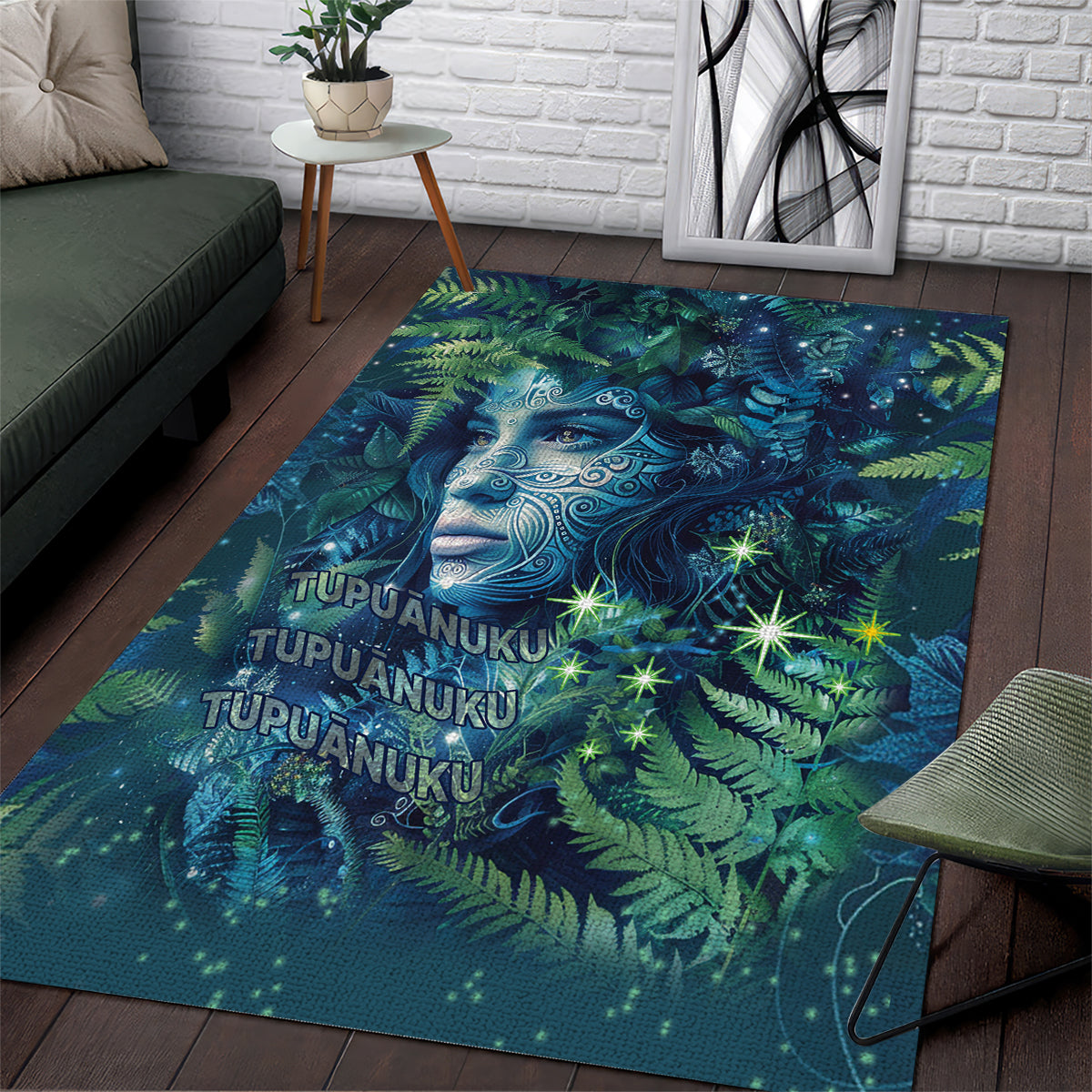 New Zealand Matariki Tupuanuku Area Rug Te W o te Hauhake LT9 Art - Polynesian Pride