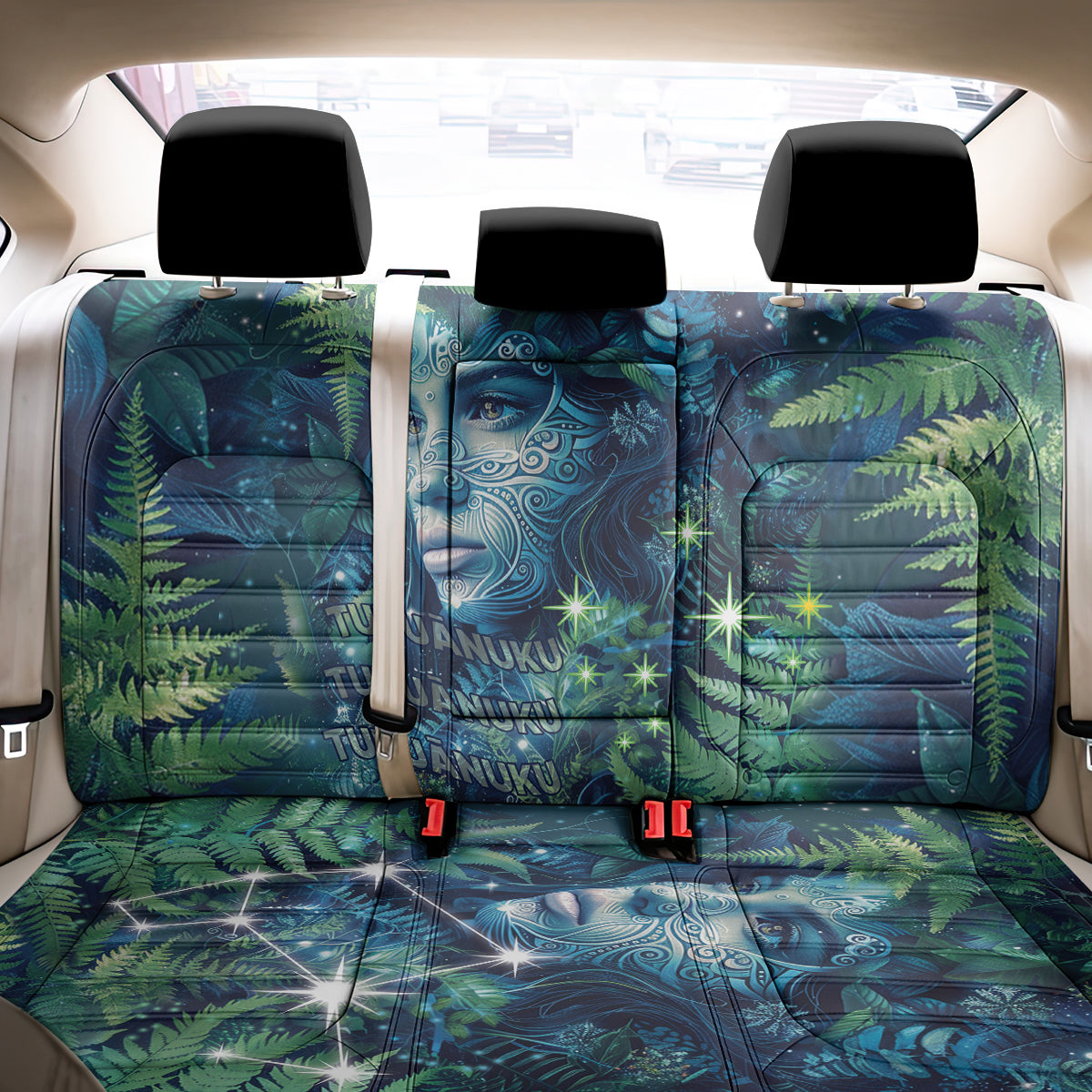 New Zealand Matariki Tupuanuku Back Car Seat Cover Te W o te Hauhake LT9 - Polynesian Pride