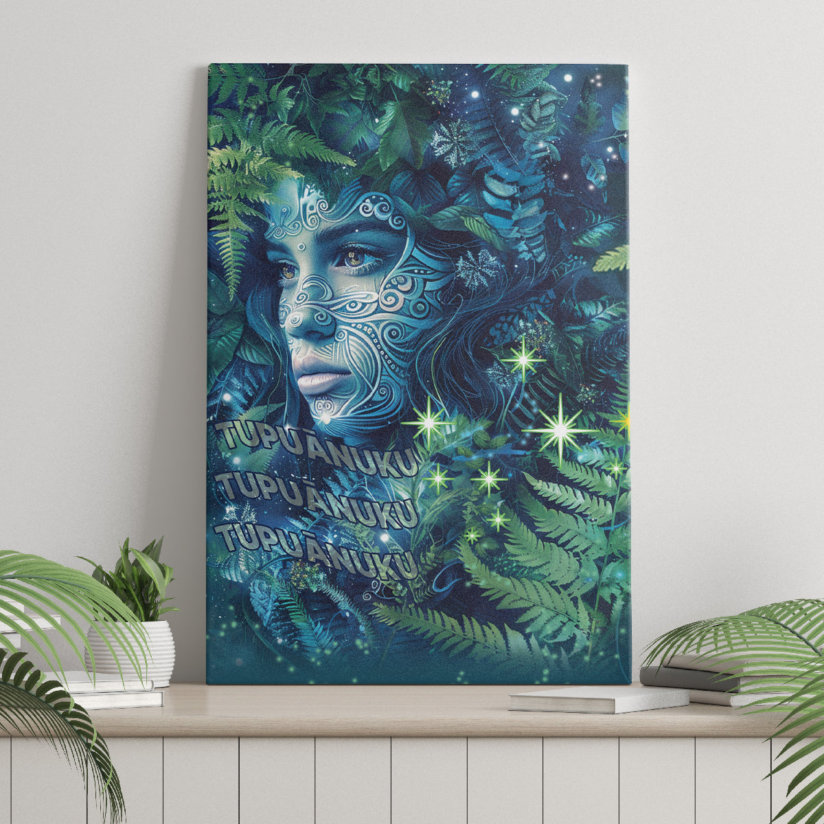 New Zealand Matariki Tupuanuku Canvas Wall Art Te W o te Hauhake LT9 - Polynesian Pride