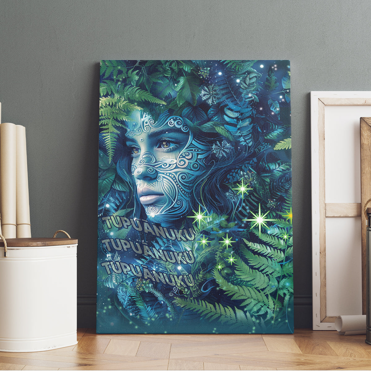 New Zealand Matariki Tupuanuku Canvas Wall Art Te W o te Hauhake LT9 - Polynesian Pride