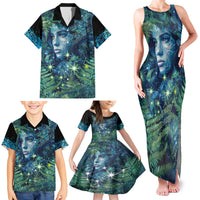 New Zealand Matariki Tupuanuku Family Matching Tank Maxi Dress and Hawaiian Shirt Te W o te Hauhake LT9 - Polynesian Pride