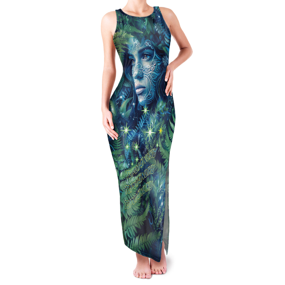 New Zealand Matariki Tupuanuku Family Matching Tank Maxi Dress and Hawaiian Shirt Te W o te Hauhake LT9 Mom's Dress Art - Polynesian Pride