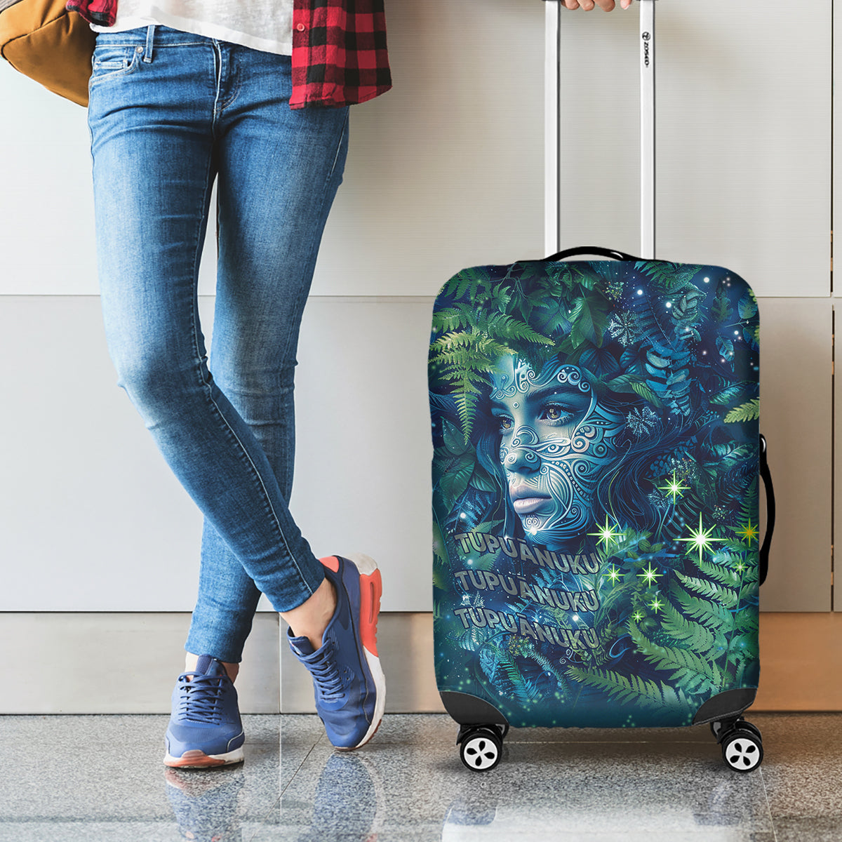 New Zealand Matariki Tupuanuku Luggage Cover Te W o te Hauhake LT9 - Polynesian Pride