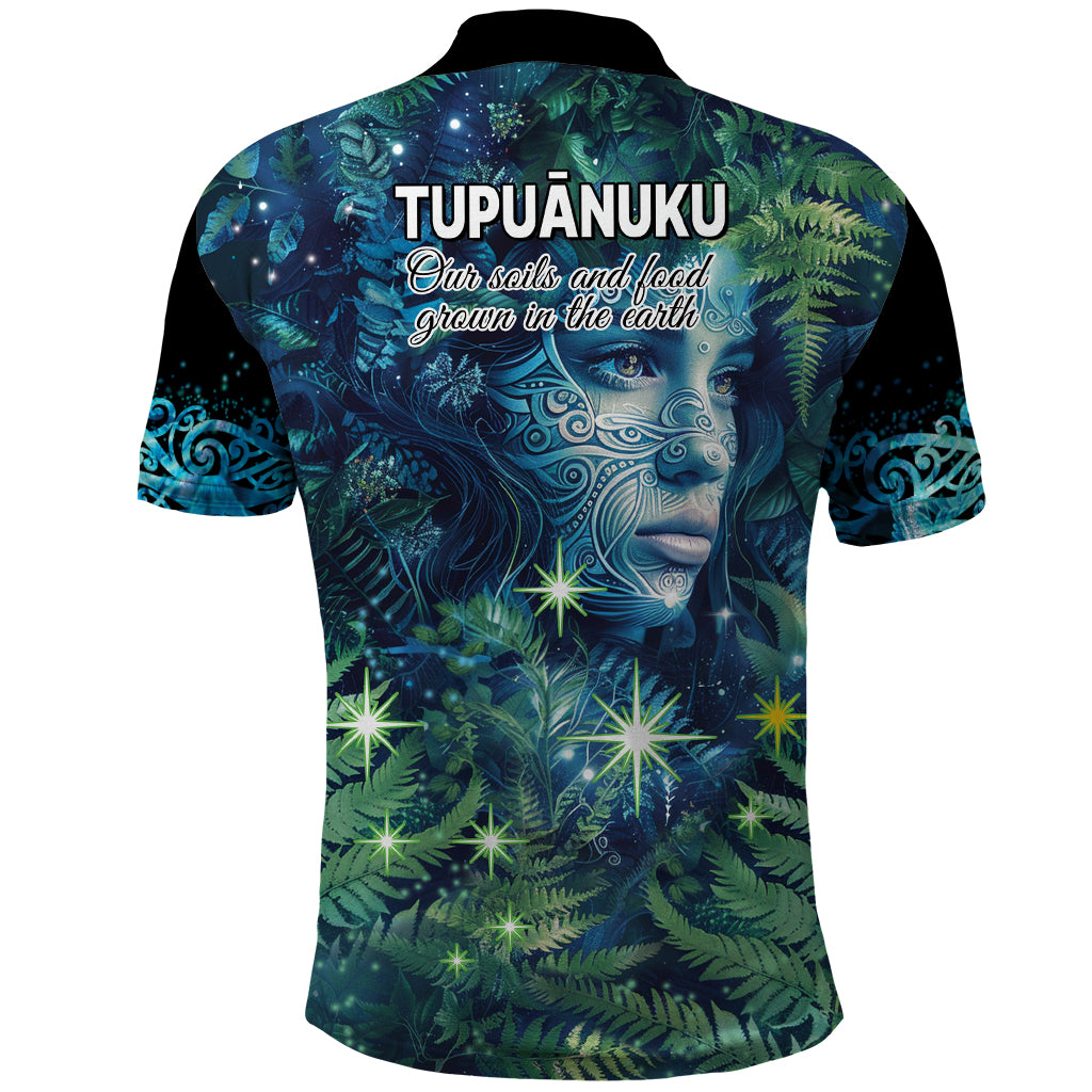 New Zealand Matariki Tupuanuku Polo Shirt Te W o te Hauhake LT9 - Polynesian Pride