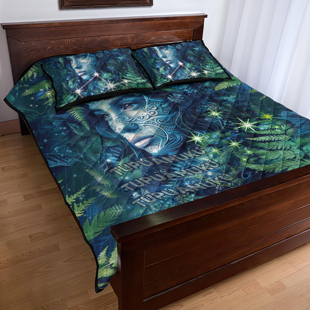 New Zealand Matariki Tupuanuku Quilt Bed Set Te W o te Hauhake LT9 - Polynesian Pride