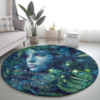 New Zealand Matariki Tupuanuku Round Carpet Te W o te Hauhake LT9 - Polynesian Pride