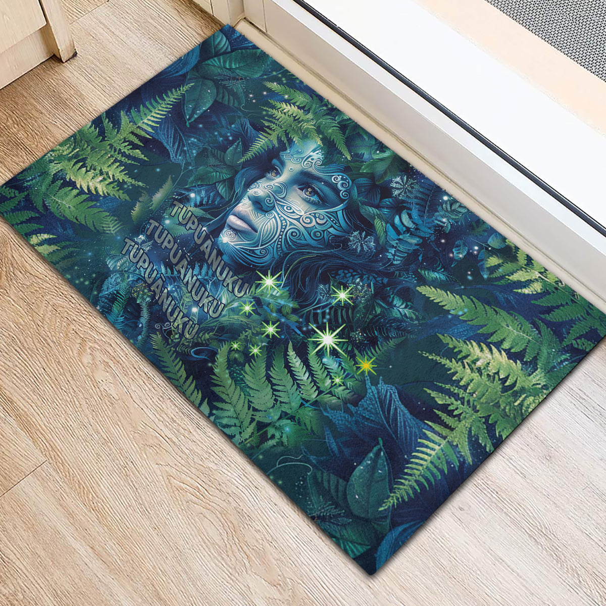 New Zealand Matariki Tupuanuku Rubber Doormat Te W o te Hauhake LT9 - Polynesian Pride