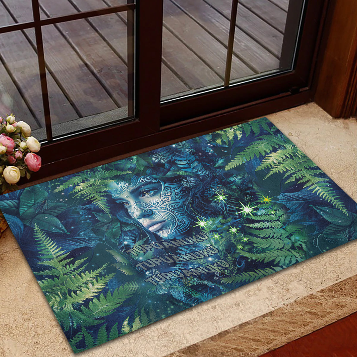 New Zealand Matariki Tupuanuku Rubber Doormat Te W o te Hauhake LT9 - Polynesian Pride