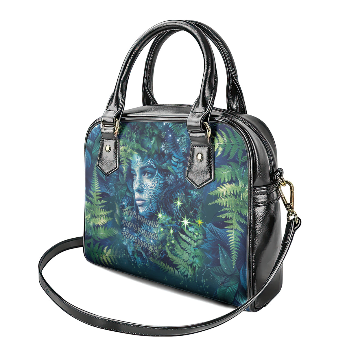 New Zealand Matariki Tupuanuku Shoulder Handbag Te W o te Hauhake LT9 - Polynesian Pride