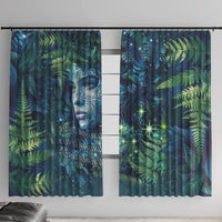 New Zealand Matariki Tupuanuku Window Curtain Te W o te Hauhake LT9 With Hooks Art - Polynesian Pride