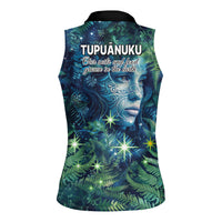 New Zealand Matariki Tupuanuku Women Sleeveless Polo Shirt Te W o te Hauhake LT9 - Polynesian Pride