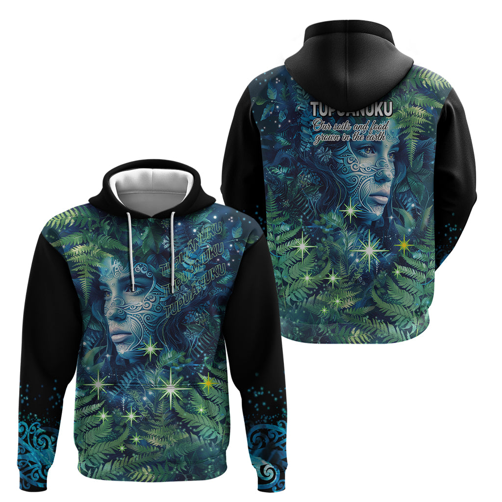 New Zealand Matariki Tupuanuku Zip Hoodie Te W o te Hauhake LT9 - Polynesian Pride