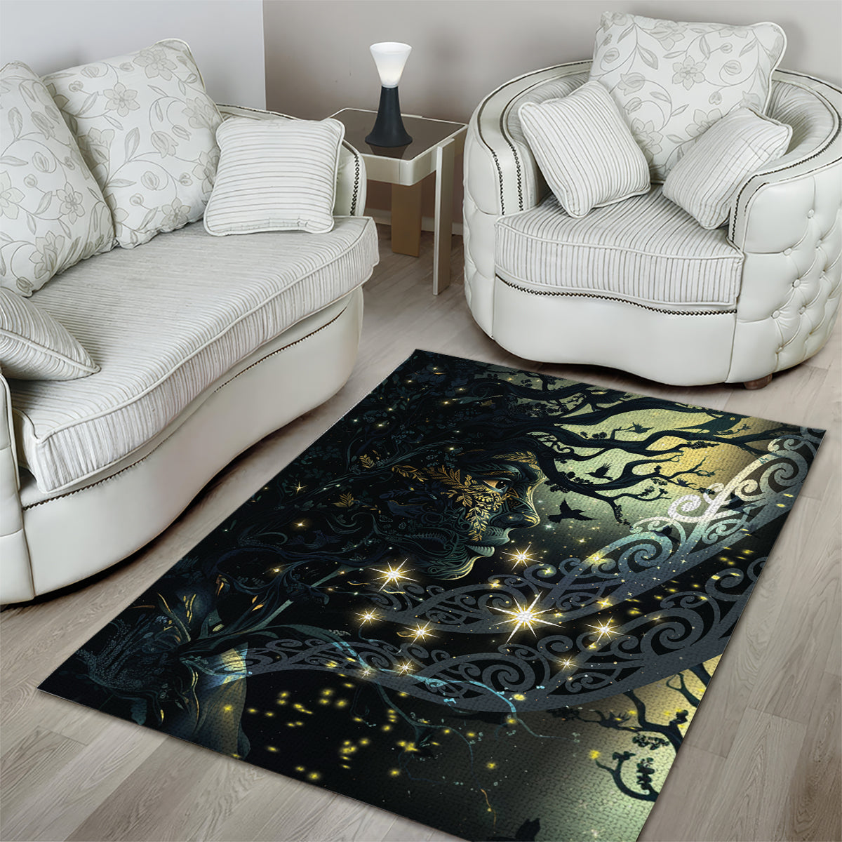 New Zealand Matariki Tupuarangi Area Rug Ng Kai o te Rangi LT9 - Polynesian Pride