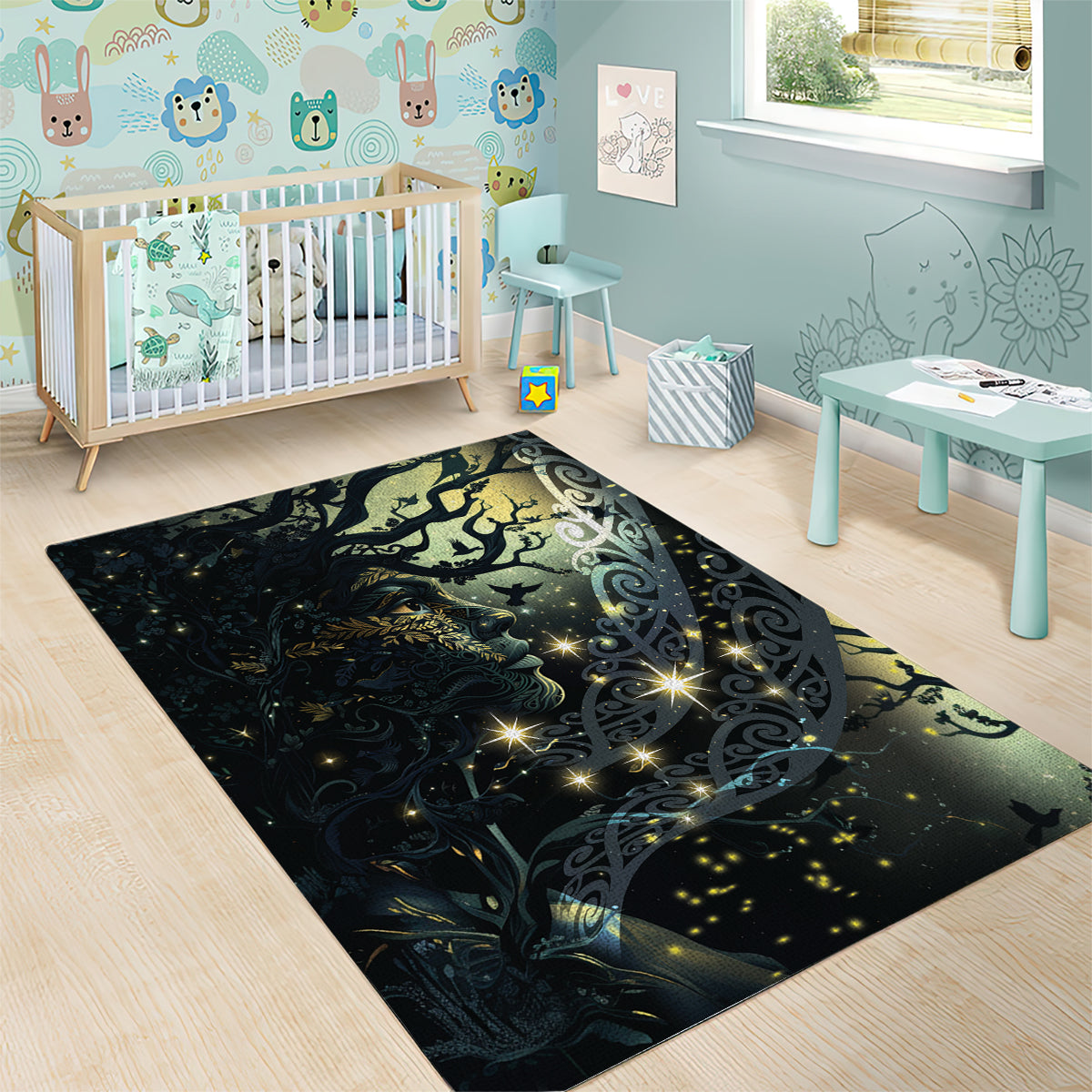 New Zealand Matariki Tupuarangi Area Rug Ng Kai o te Rangi LT9 - Polynesian Pride