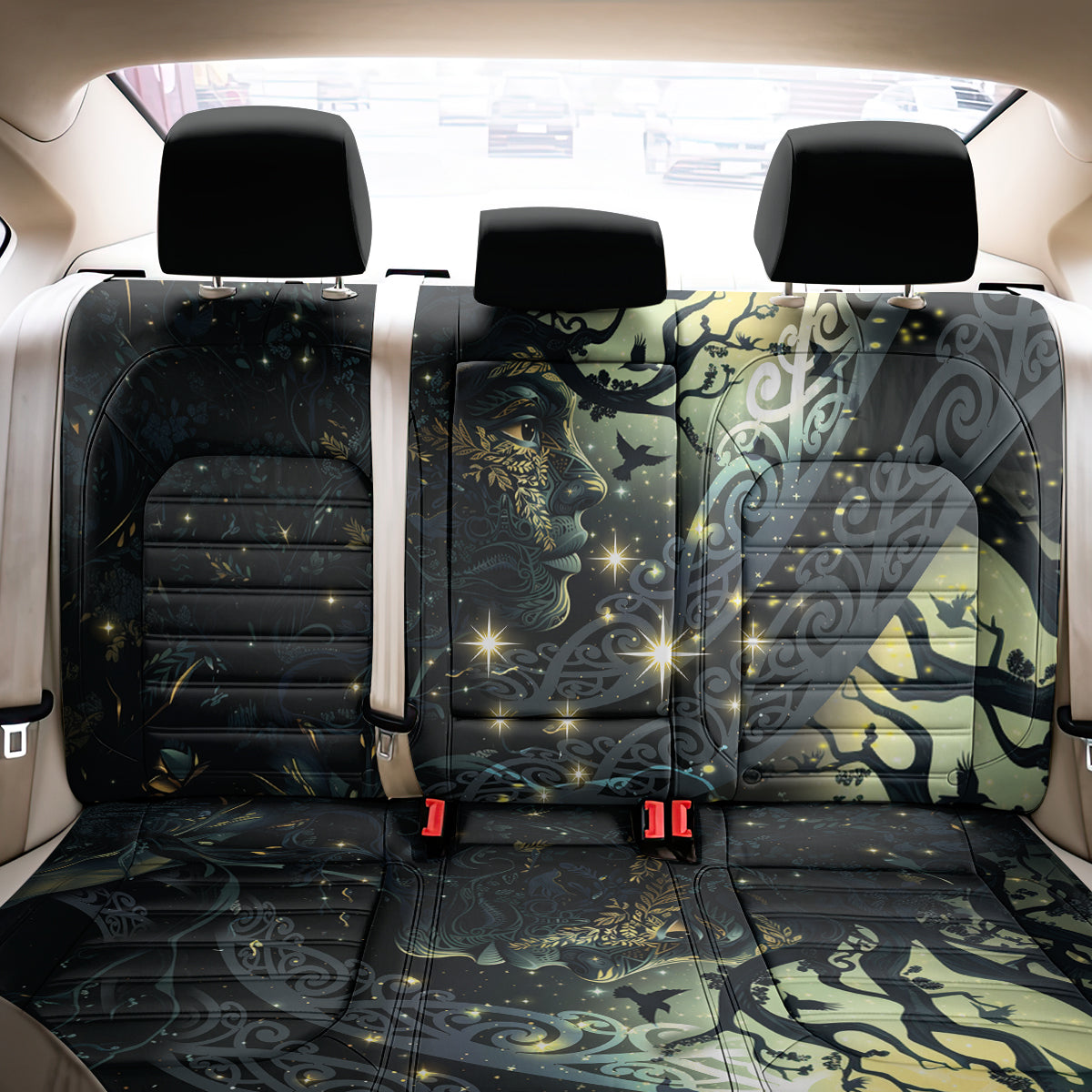 New Zealand Matariki Tupuarangi Back Car Seat Cover Ng Kai o te Rangi LT9 - Polynesian Pride