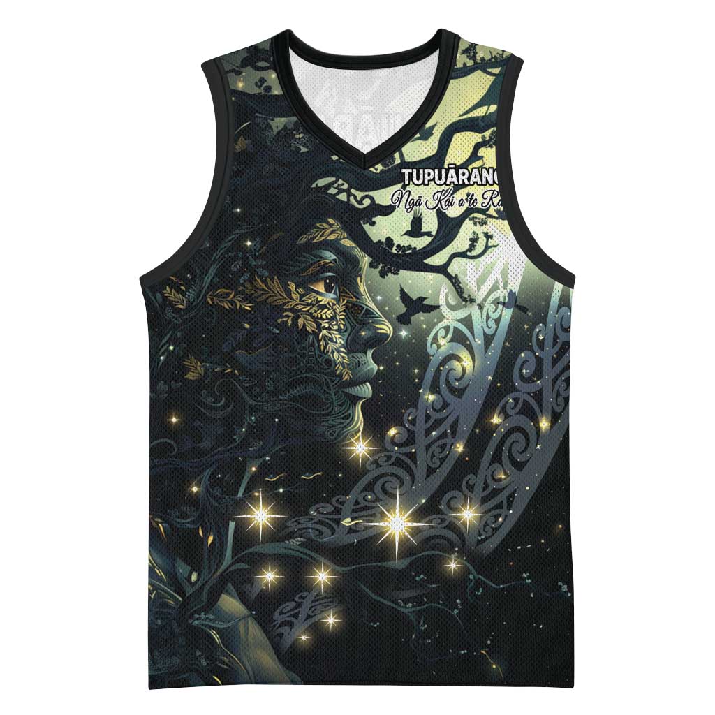 New Zealand Matariki Tupuarangi Basketball Jersey Ng Kai o te Rangi LT9 Unisex Black - Polynesian Pride