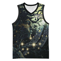New Zealand Matariki Tupuarangi Basketball Jersey Ng Kai o te Rangi LT9 Unisex Black - Polynesian Pride