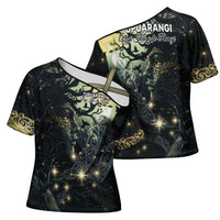 New Zealand Matariki Tupuarangi Cross Shoulder Shirt Ng Kai o te Rangi LT9 - Polynesian Pride