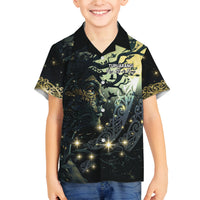 New Zealand Matariki Tupuarangi Family Matching Long Sleeve Bodycon Dress and Hawaiian Shirt Ng Kai o te Rangi LT9 Son's Shirt Art - Polynesian Pride