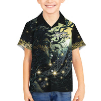 New Zealand Matariki Tupuarangi Family Matching Short Sleeve Bodycon Dress and Hawaiian Shirt Ng Kai o te Rangi LT9 Son's Shirt Art - Polynesian Pride