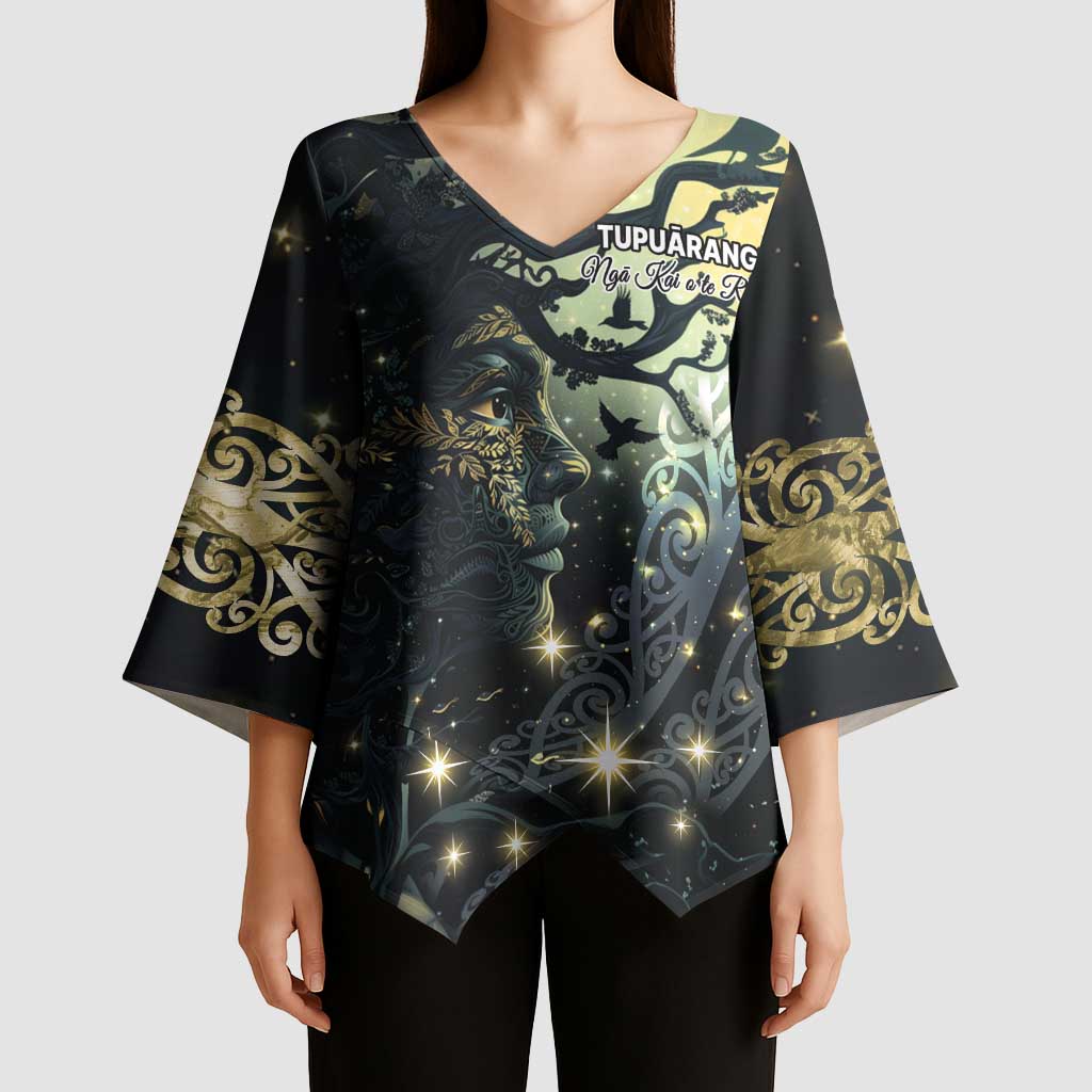 New Zealand Matariki Tupuarangi Kimono Sleeve Blouse Ng Kai o te Rangi - Polynesian Pride