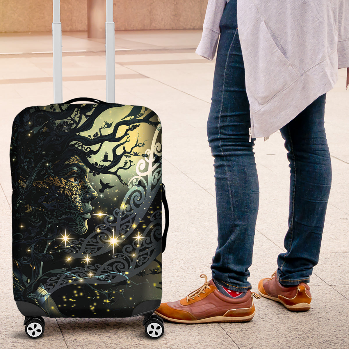 New Zealand Matariki Tupuarangi Luggage Cover Ng Kai o te Rangi LT9 Art - Polynesian Pride