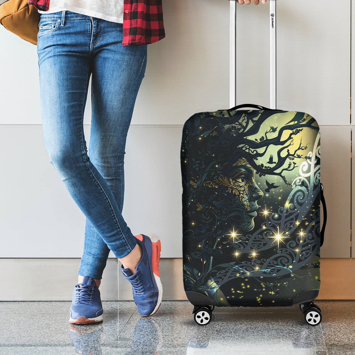 New Zealand Matariki Tupuarangi Luggage Cover Ng Kai o te Rangi LT9 - Polynesian Pride