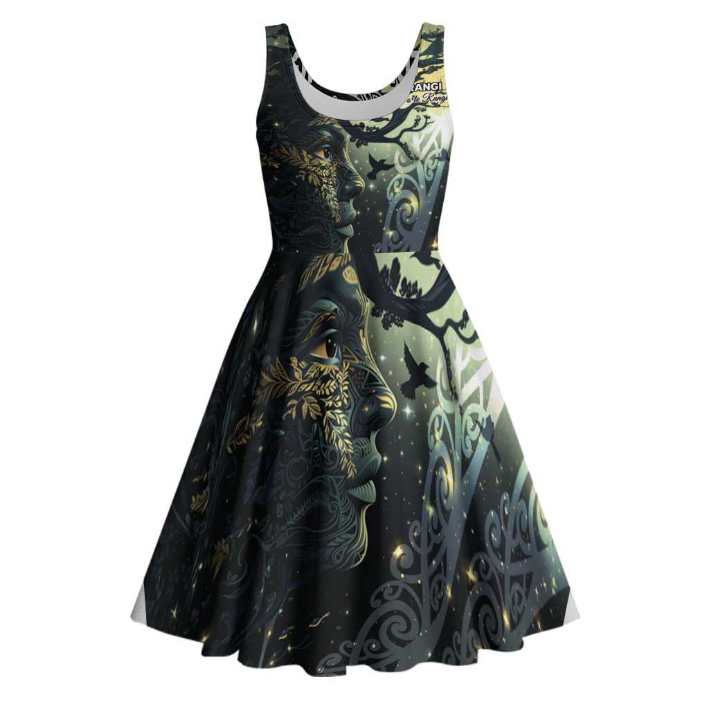 New Zealand Matariki Tupuarangi Midi Dress Ng Kai o te Rangi - Polynesian Pride