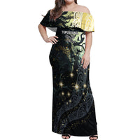 New Zealand Matariki Tupuarangi Off Shoulder Maxi Dress Ng Kai o te Rangi LT9 Women Art - Polynesian Pride