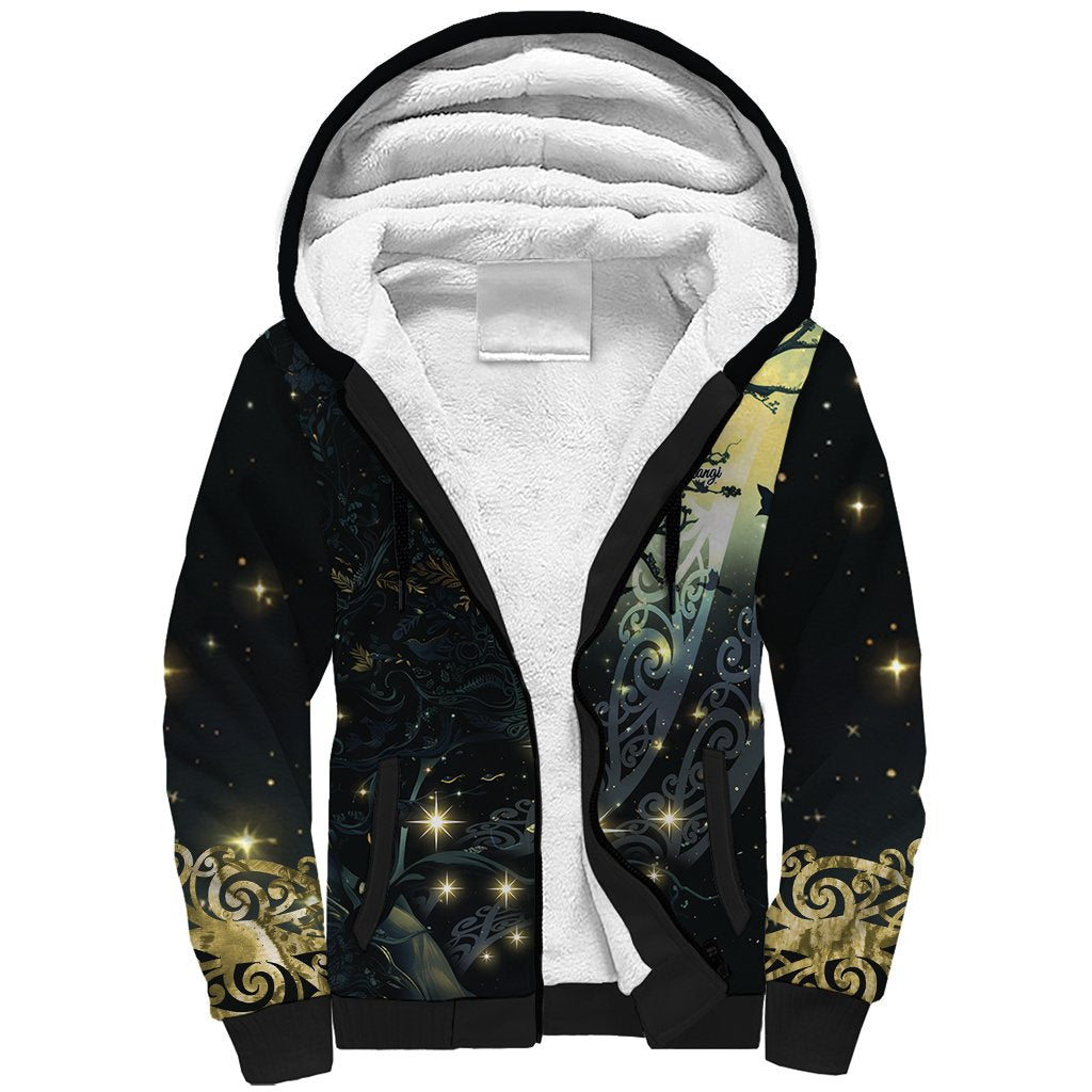 New Zealand Matariki Tupuarangi Sherpa Hoodie Ng Kai o te Rangi LT9 Unisex Art - Polynesian Pride