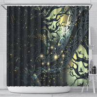 New Zealand Matariki Tupuarangi Shower Curtain Ngā Kai o te Rangi