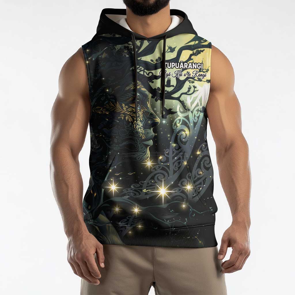 New Zealand Matariki Tupuarangi Sleeveless Hoodie Ng Kai o te Rangi - Polynesian Pride