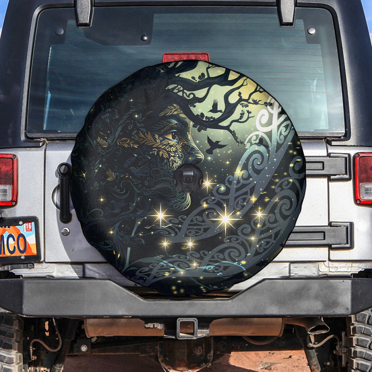 New Zealand Matariki Tupuarangi Spare Tire Cover Ng Kai o te Rangi LT9 Art - Polynesian Pride